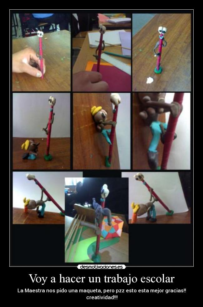 Voy a hacer un trabajo escolar -