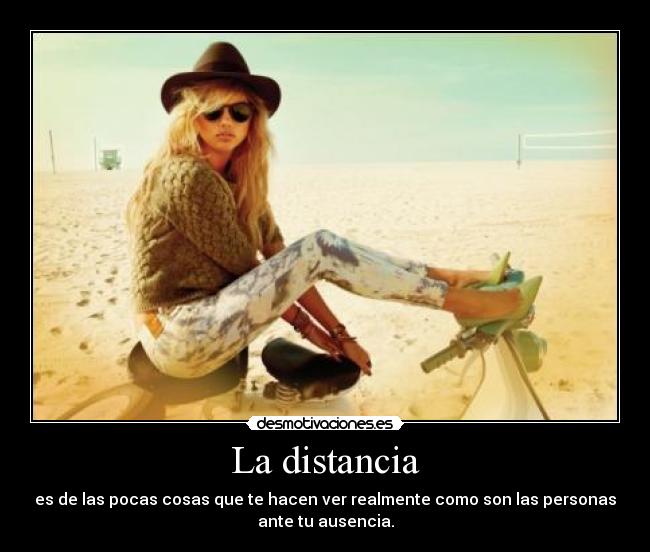 La distancia -