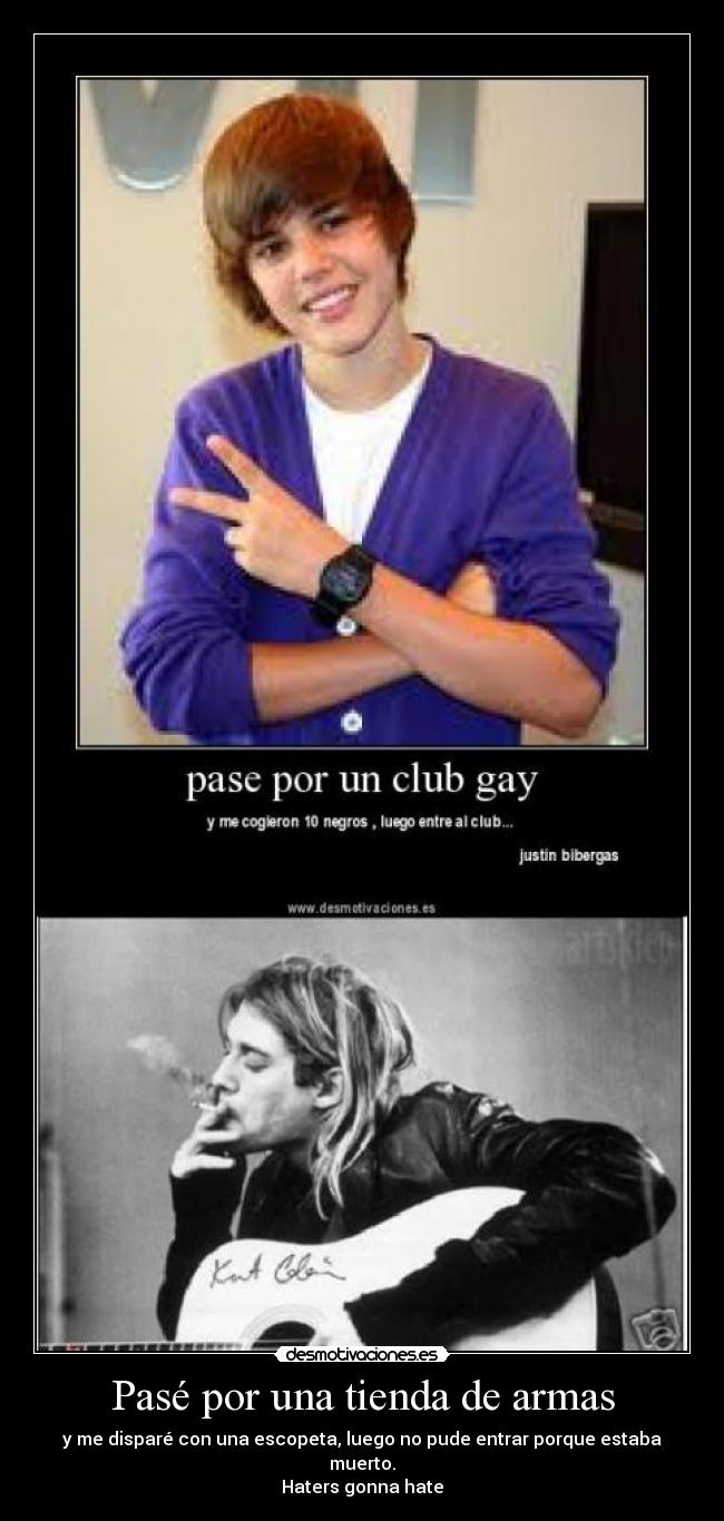 Pasé por una tienda de armas - y me disparé con una escopeta, luego no pude entrar porque estaba muerto.
Haters gonna hate