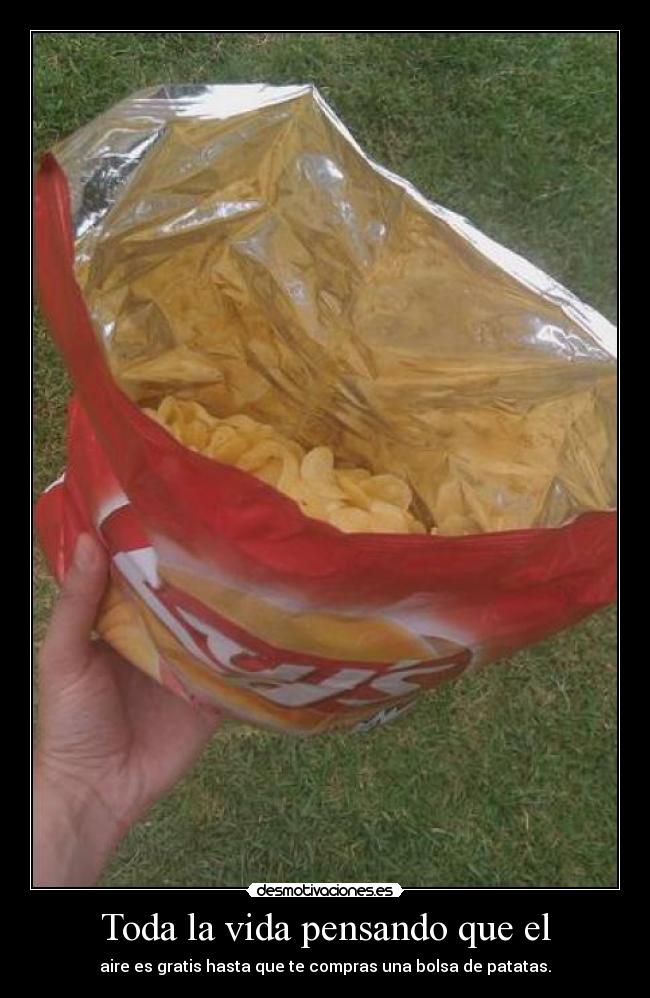 carteles vida patatas aire desmotivaciones
