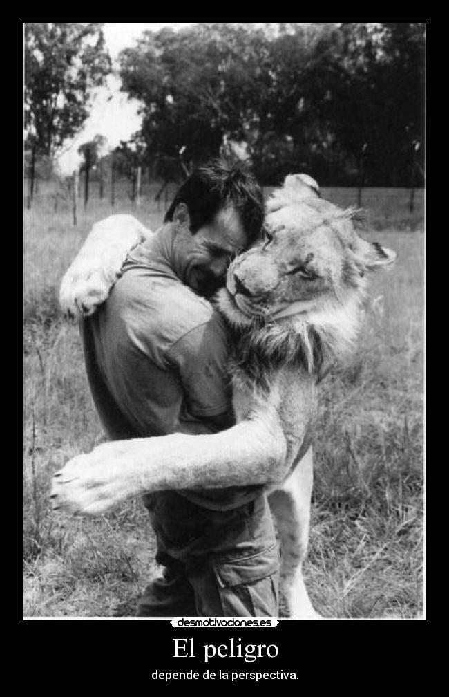 El peligro - depende de la perspectiva.