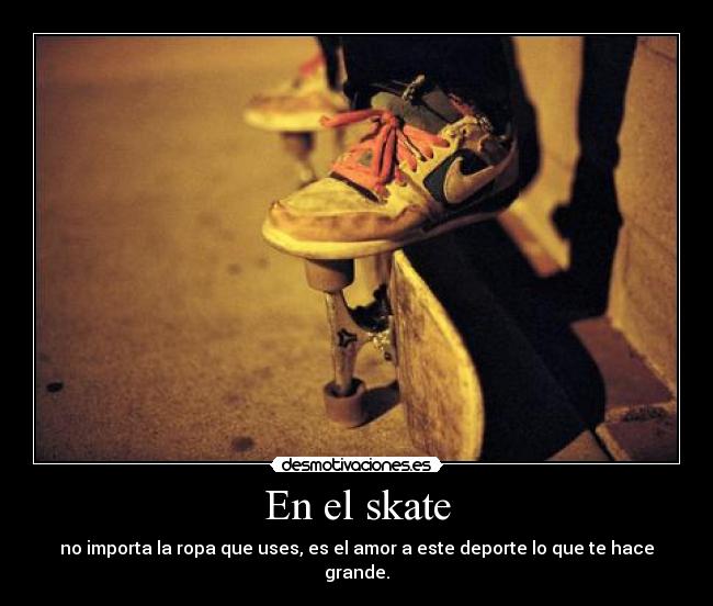 En el skate -