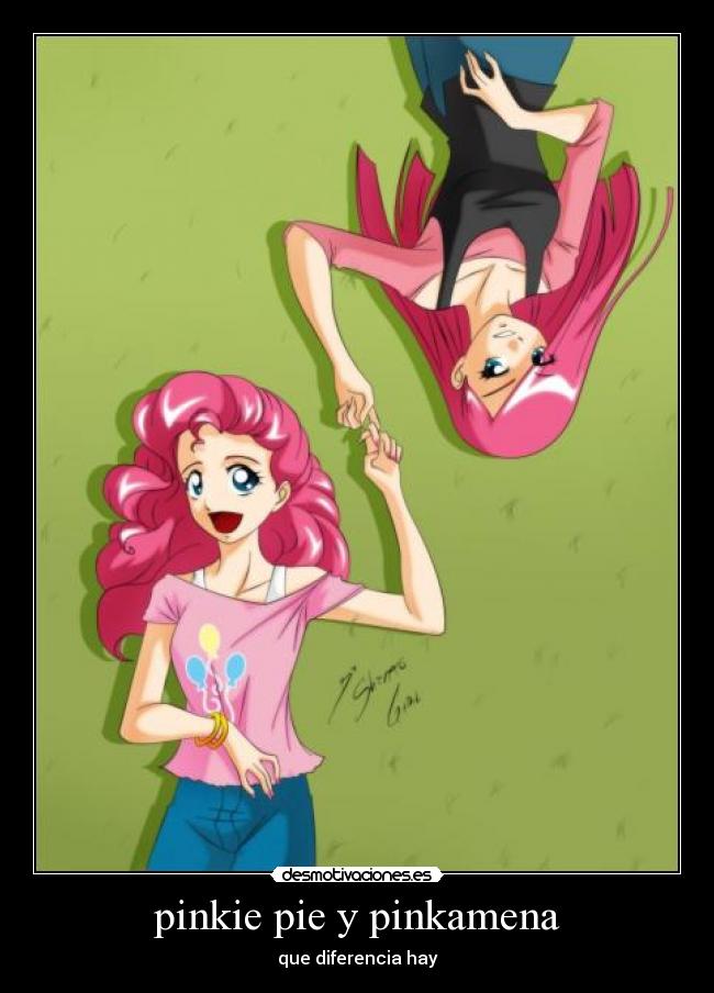 pinkie pie y pinkamena -