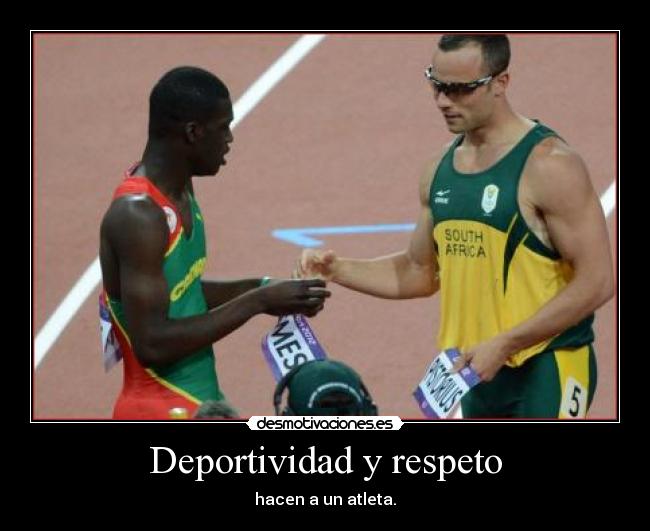 Deportividad y respeto - 