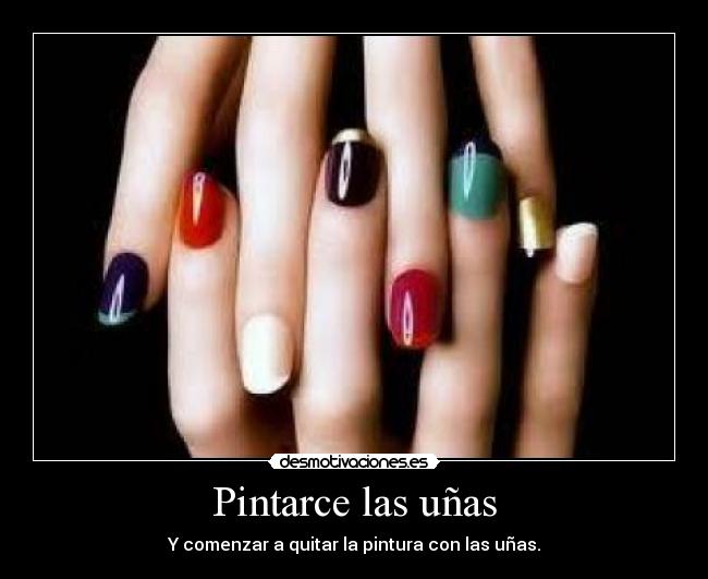 Pintarce las uñas -