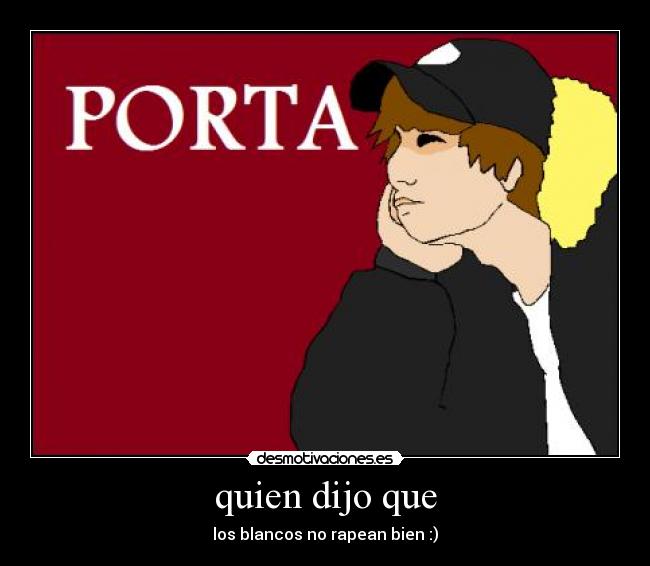 quien dijo que - los blancos no rapean bien :)