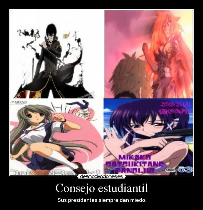 Consejo estudiantil - Sus presidentes siempre dan miedo.