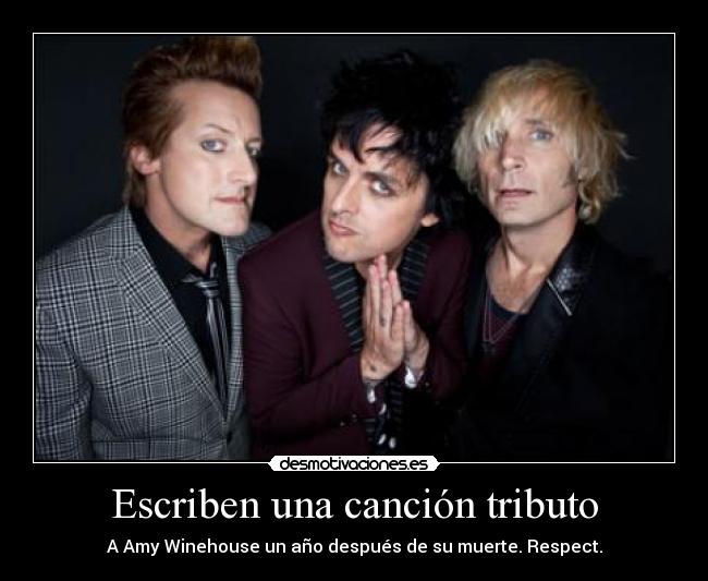 Escriben una canción tributo - A Amy Winehouse un año después de su muerte. Respect.