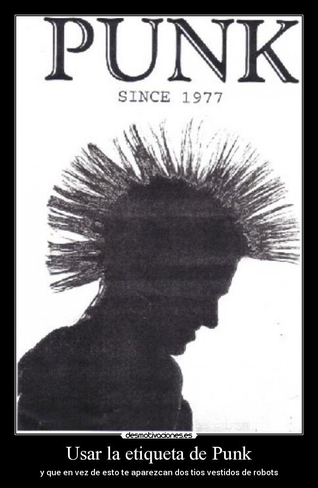 Usar la etiqueta de Punk -