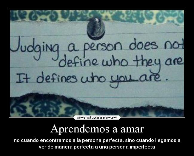 Aprendemos a amar - 