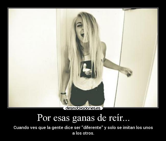 Por esas ganas de reír... -