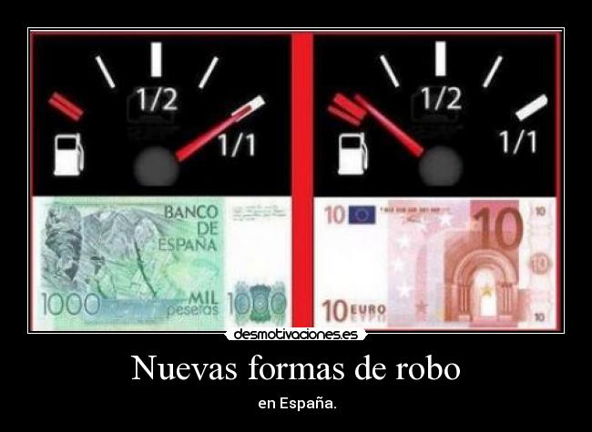 Nuevas formas de robo - en España.