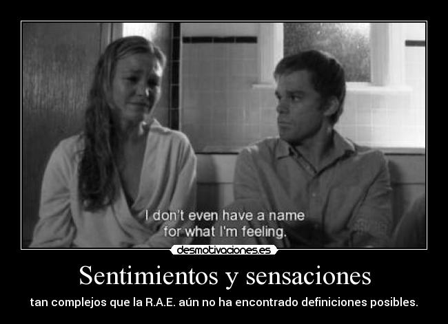 Sentimientos y sensaciones -
