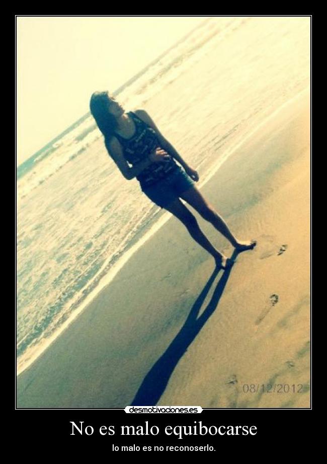 No es malo equibocarse - 