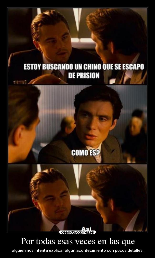 Por todas esas veces en las que -