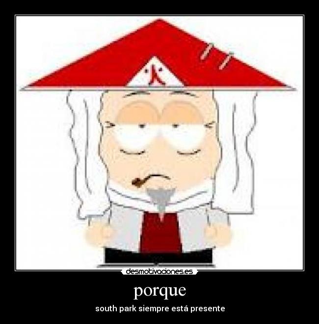 porque - south park siempre está presente