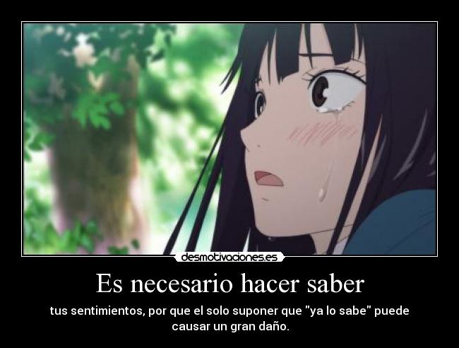 carteles anime desamor amor tristeza desmotivaciones