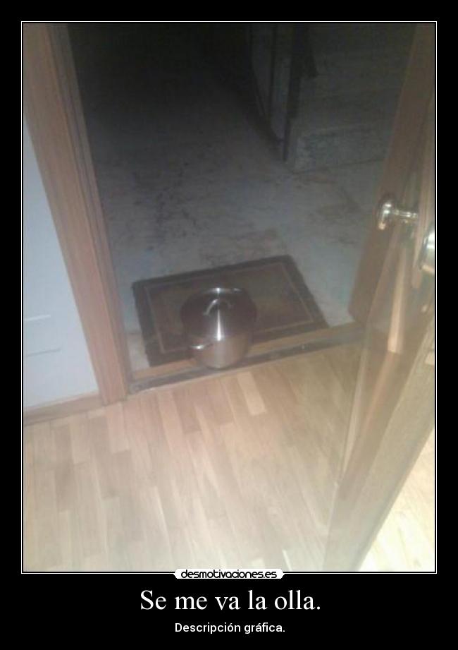 Se me va la olla. - Descripción gráfica.