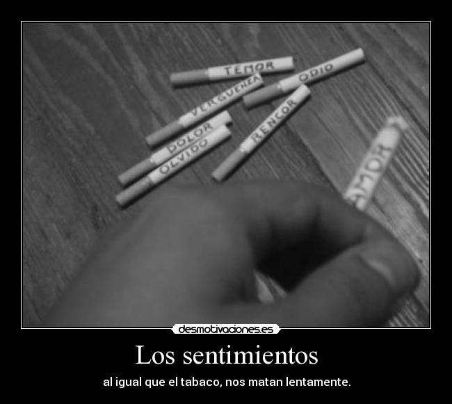 Los sentimientos Desmotivaciones