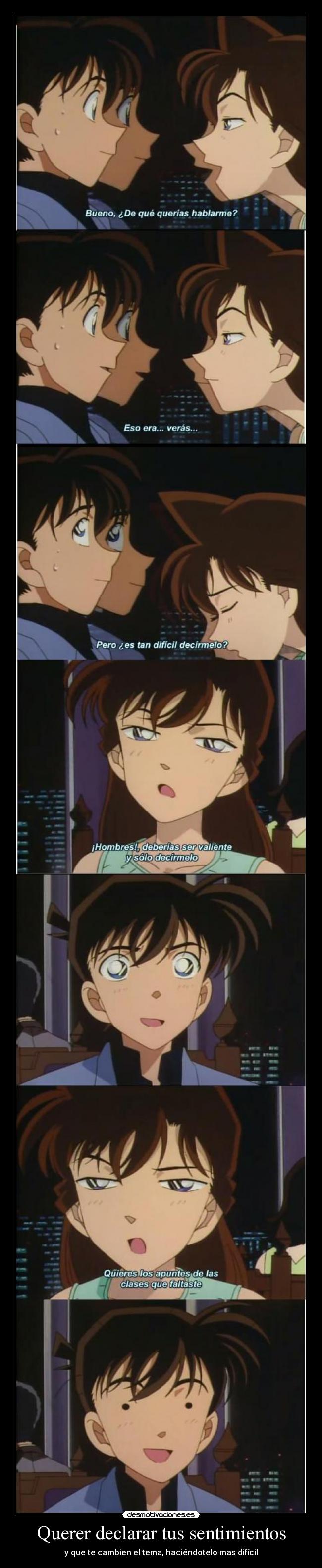 Querer declarar tus sentimientos - 