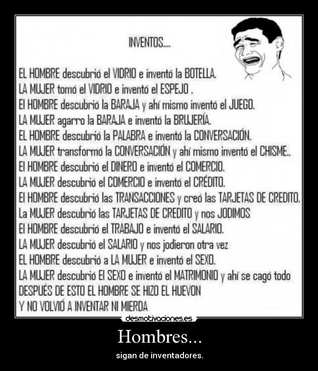 Hombres... -