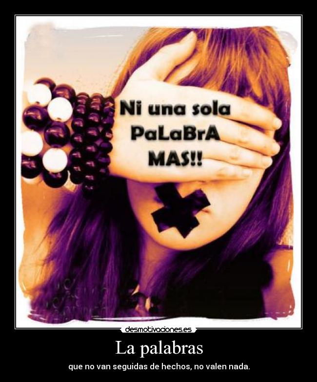 La palabras -