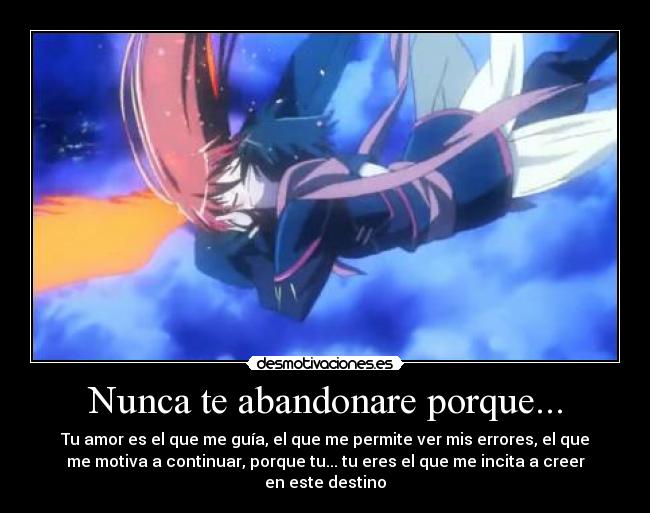 Nunca te abandonare porque... - 