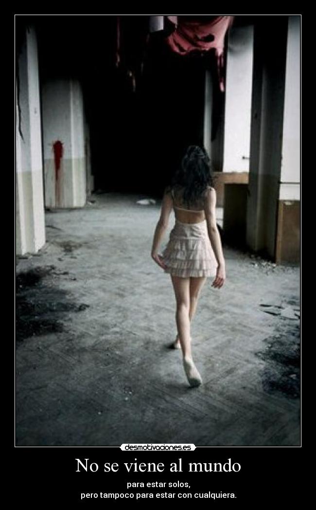 No se viene al mundo - 