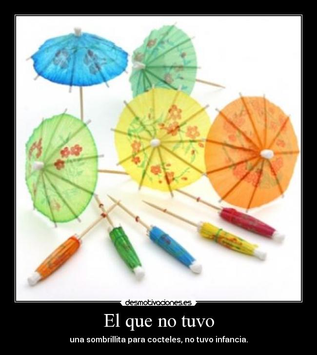 carteles sombrillita papel cocteles desmotivaciones