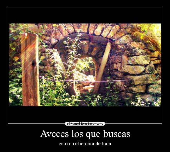 Aveces los que buscas -