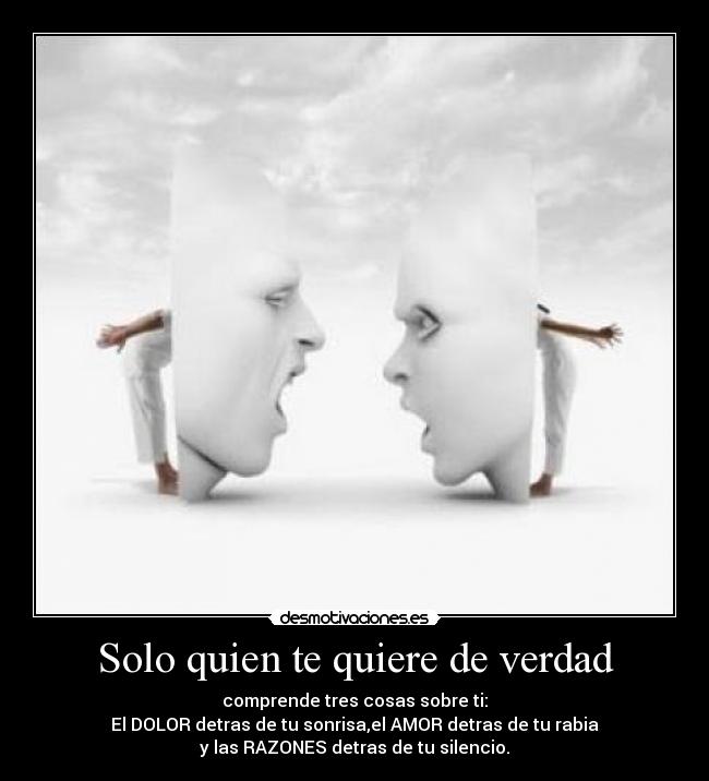 Solo quien te quiere de verdad -