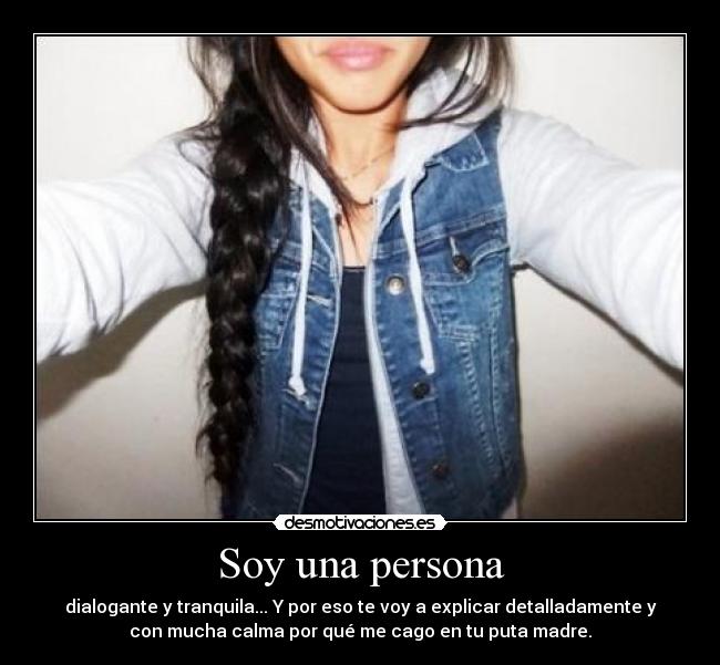 Soy una persona -