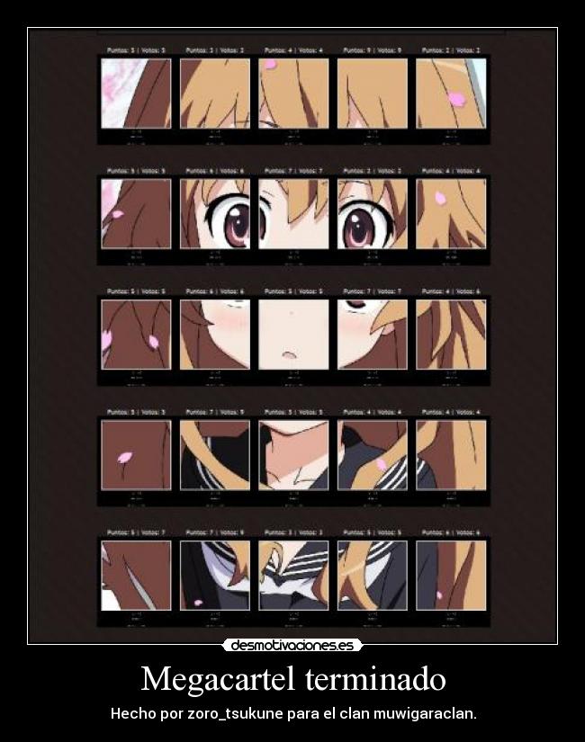 Megacartel terminado - Hecho por zoro_tsukune para el clan muwigaraclan.