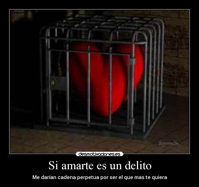 Si amarte es un delito - Me darían cadena perpetua por ser el que mas te quiera