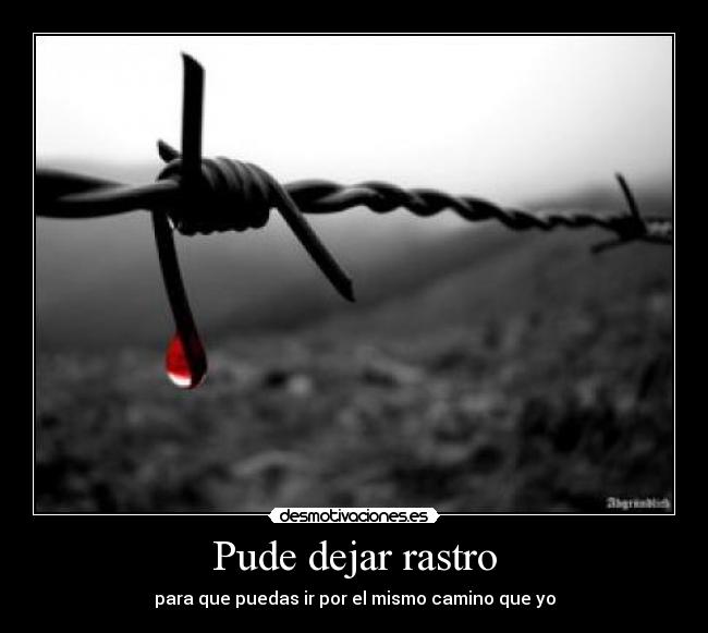 Pude dejar rastro - para que puedas ir por el mismo camino que yo