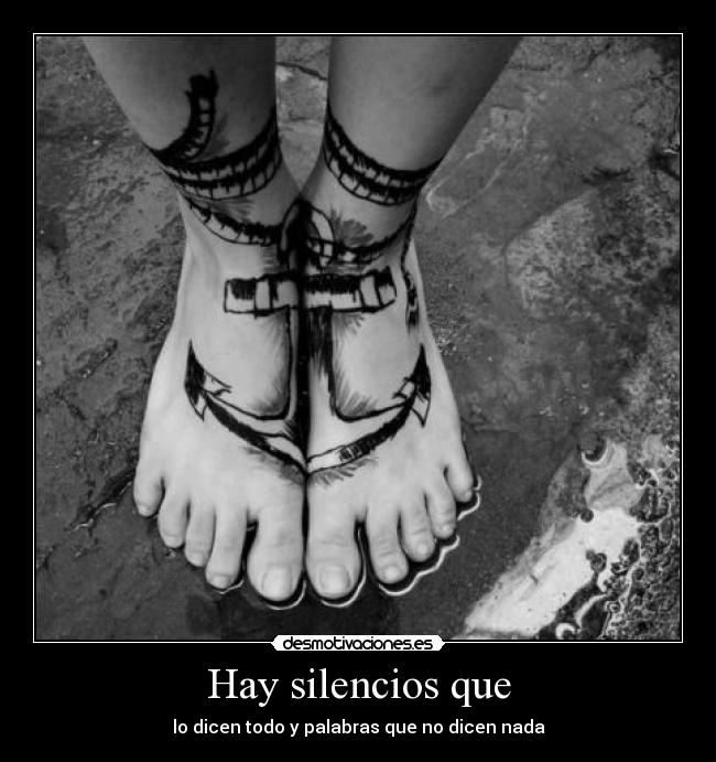 Hay silencios que -