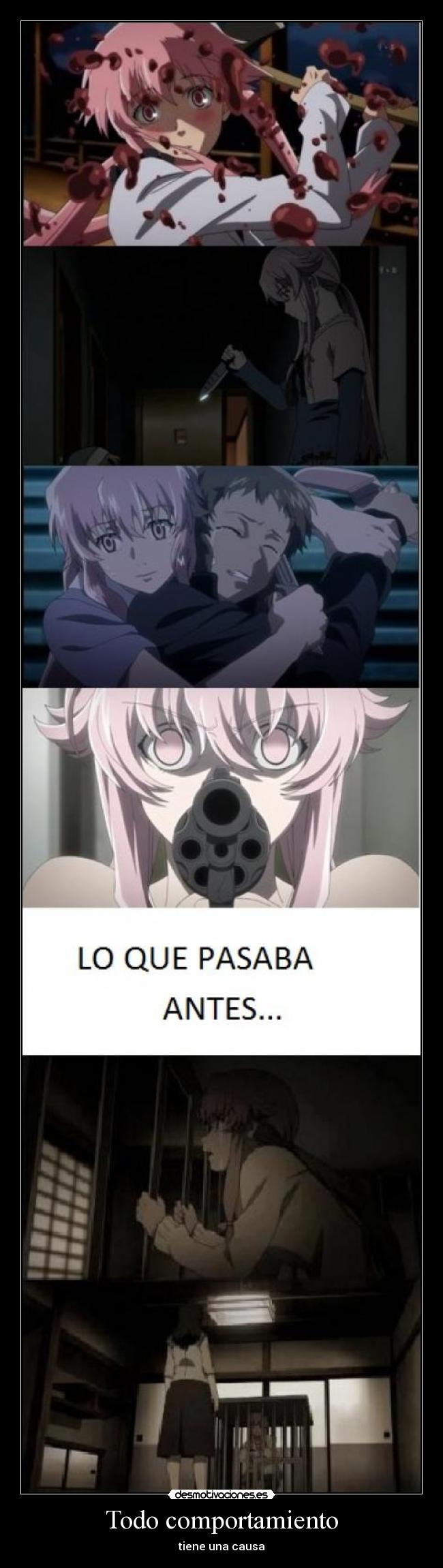 carteles raptorhunters harukaze anime mirai nikki entiendo yuno desmotivaciones