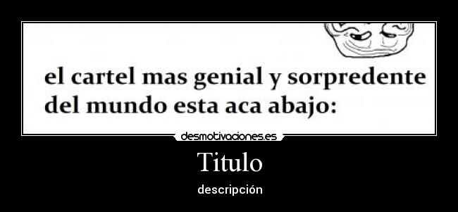 Titulo - descripción