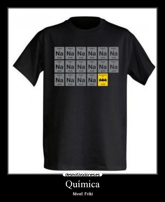 Química - Nivel: Friki