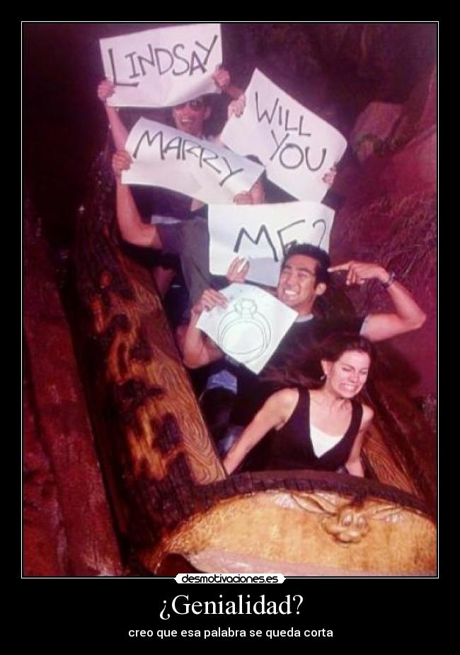 ¿Genialidad? -