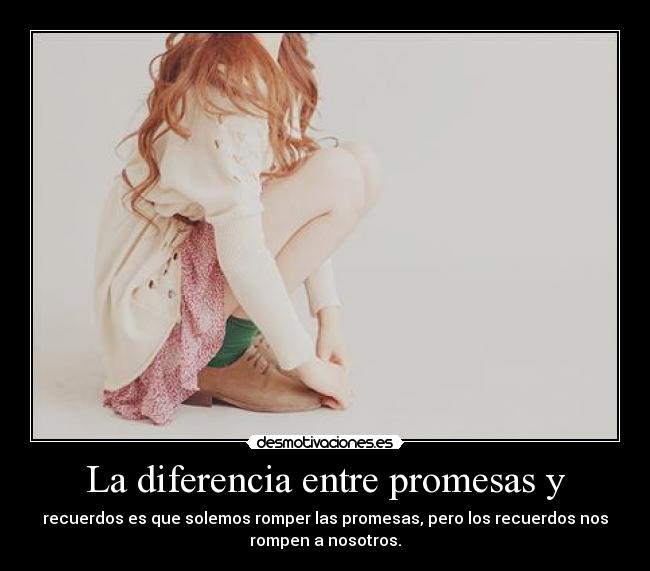 La diferencia entre promesas y - 