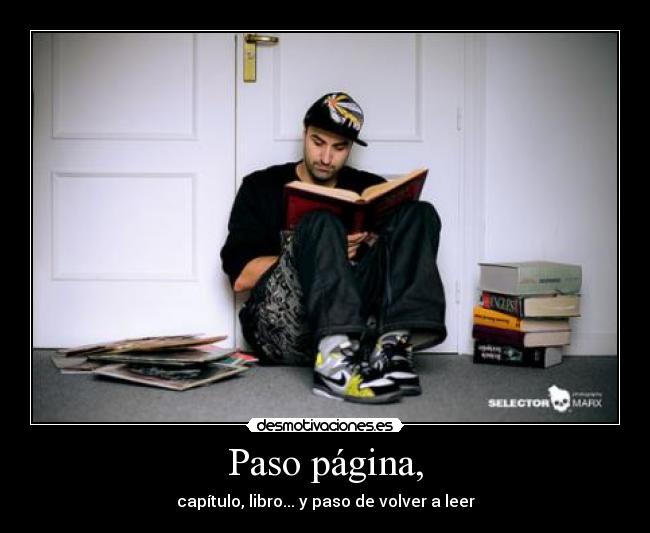 Paso página, -