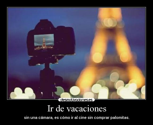 carteles vacaciones torre eiffel palomitas desmotivaciones