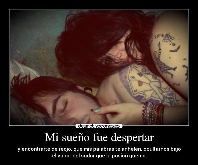 Mi sueño fue despertar -