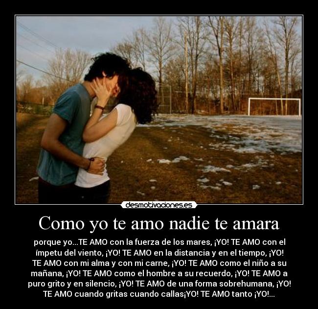 Como yo te amo nadie te amara - 