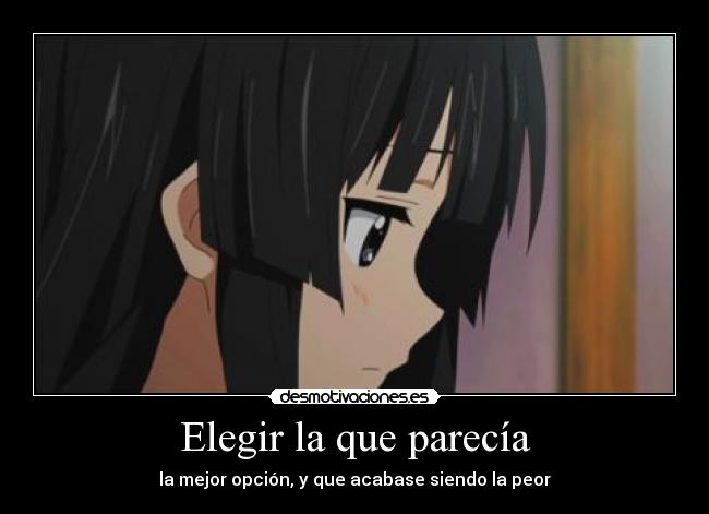 Elegir la que parecía -