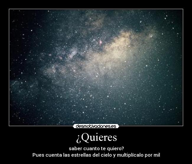¿Quieres -