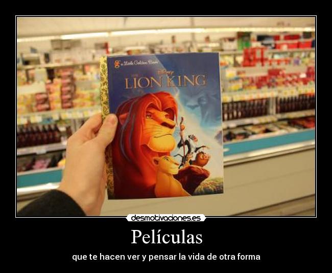 Películas - que te hacen ver y pensar la vida de otra forma