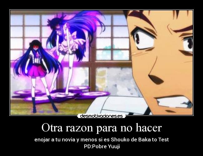 Otra razon para no hacer - 