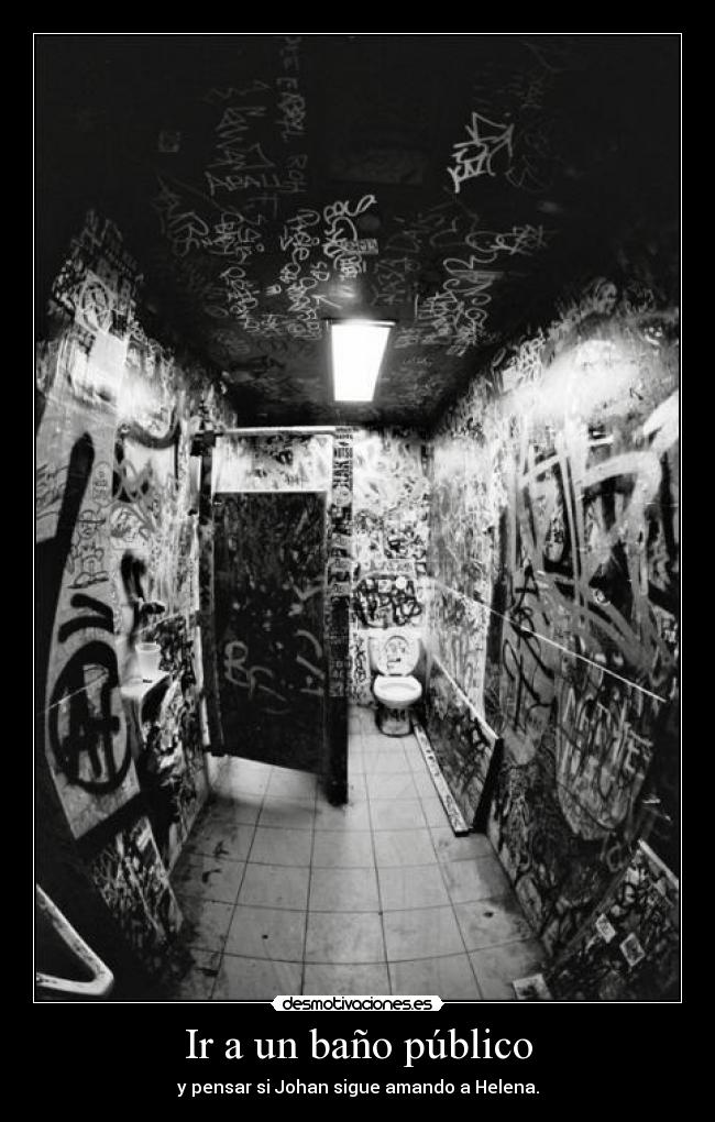 Ir a un baño público -